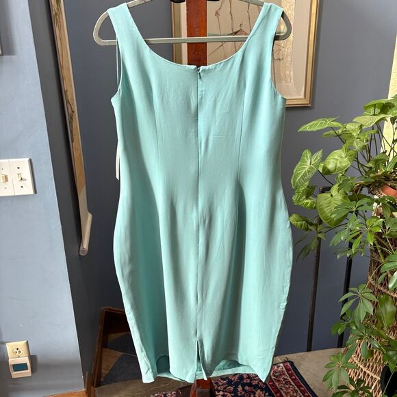 Vintage NWT Plus Size Maggy London 100% Silk, Fully Lined Shift Dress size 16 - Picture 6 of 9